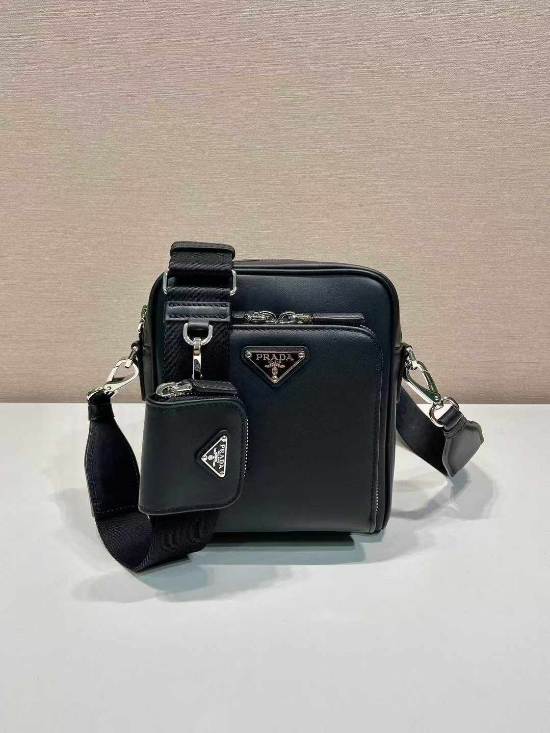 Black Utility Crossbody Bag