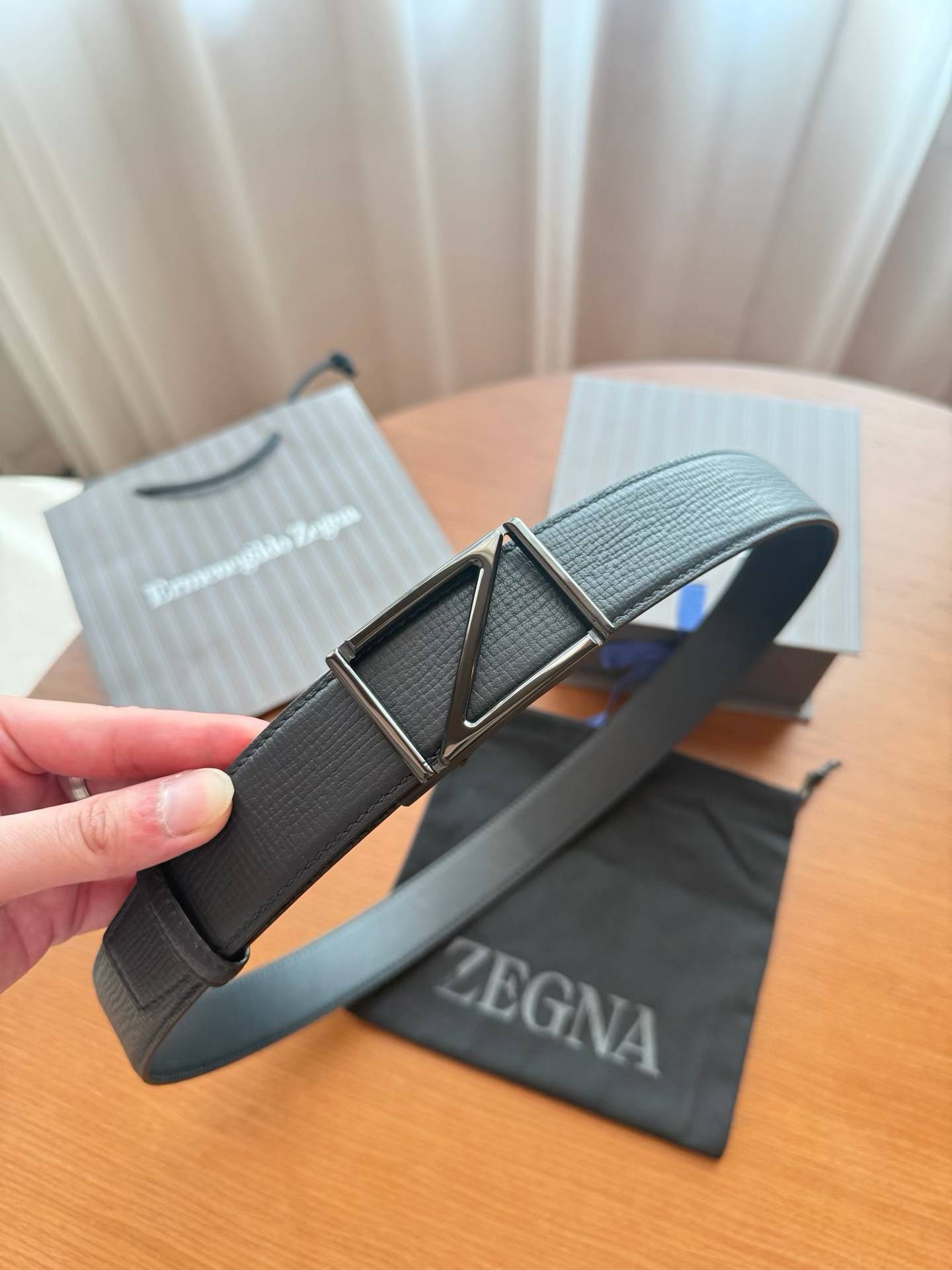 Calfskin Automatic Buckle Belt
