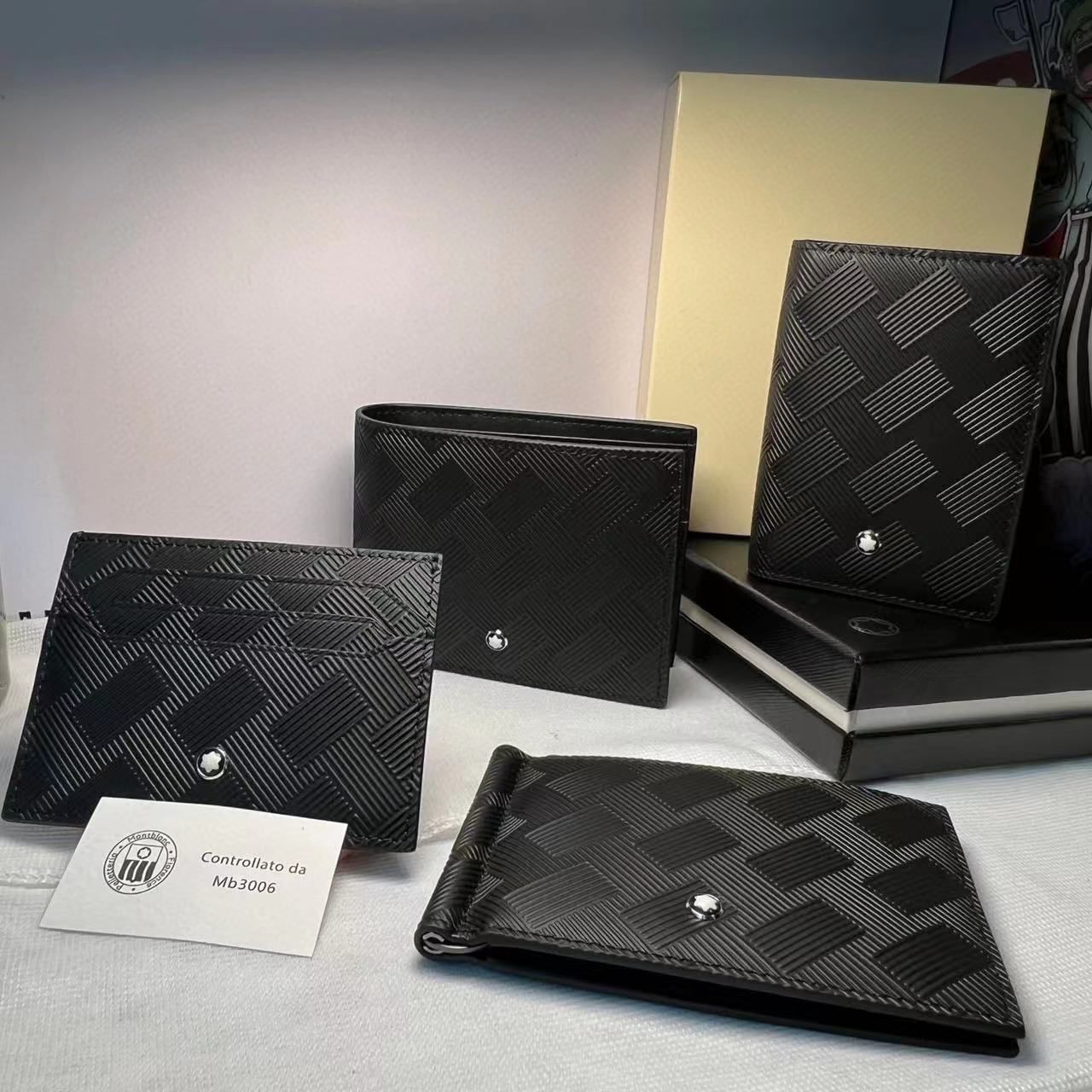 Premium Textured Leather Wallet Collection