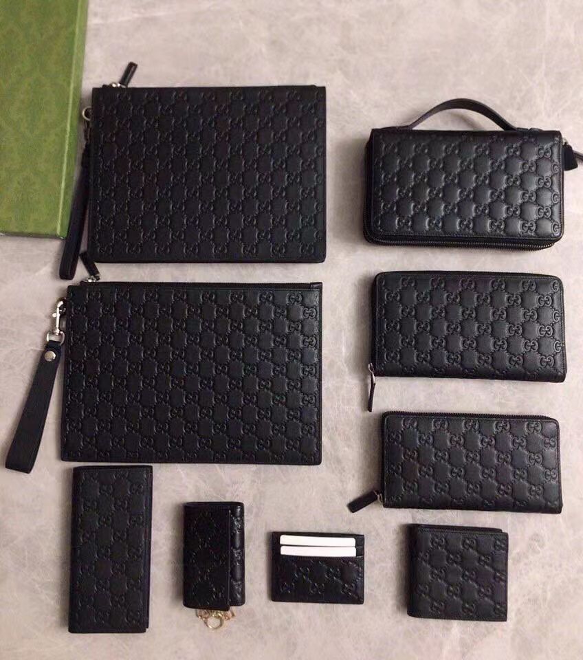 Premium Embossed Leather Wallet Collection