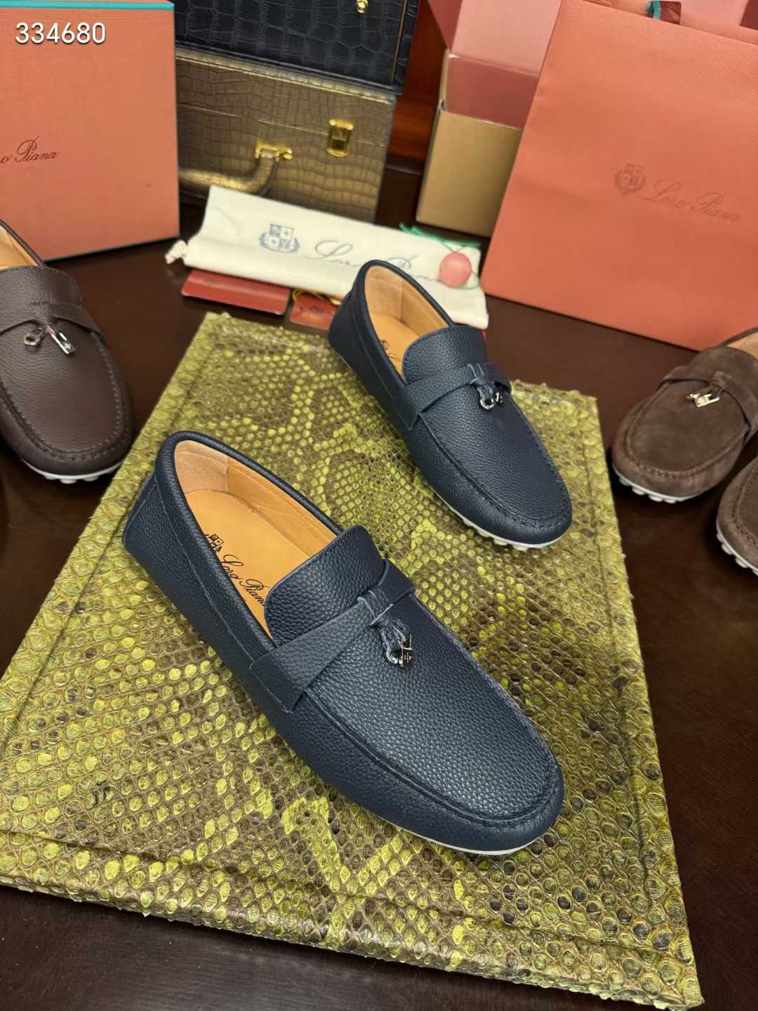 Premium Leather Driving Loafers