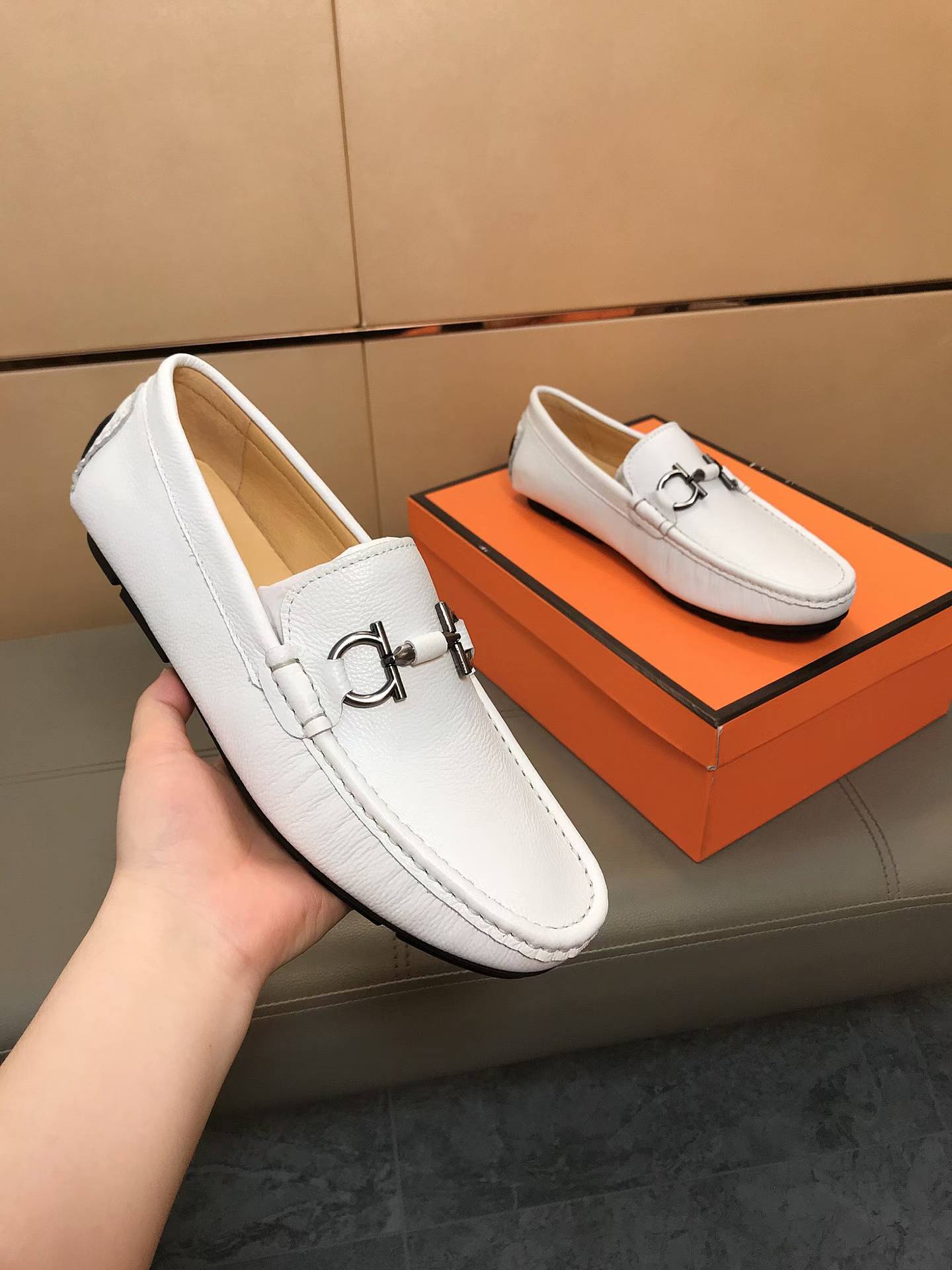 Premium Leather Driving Loafers