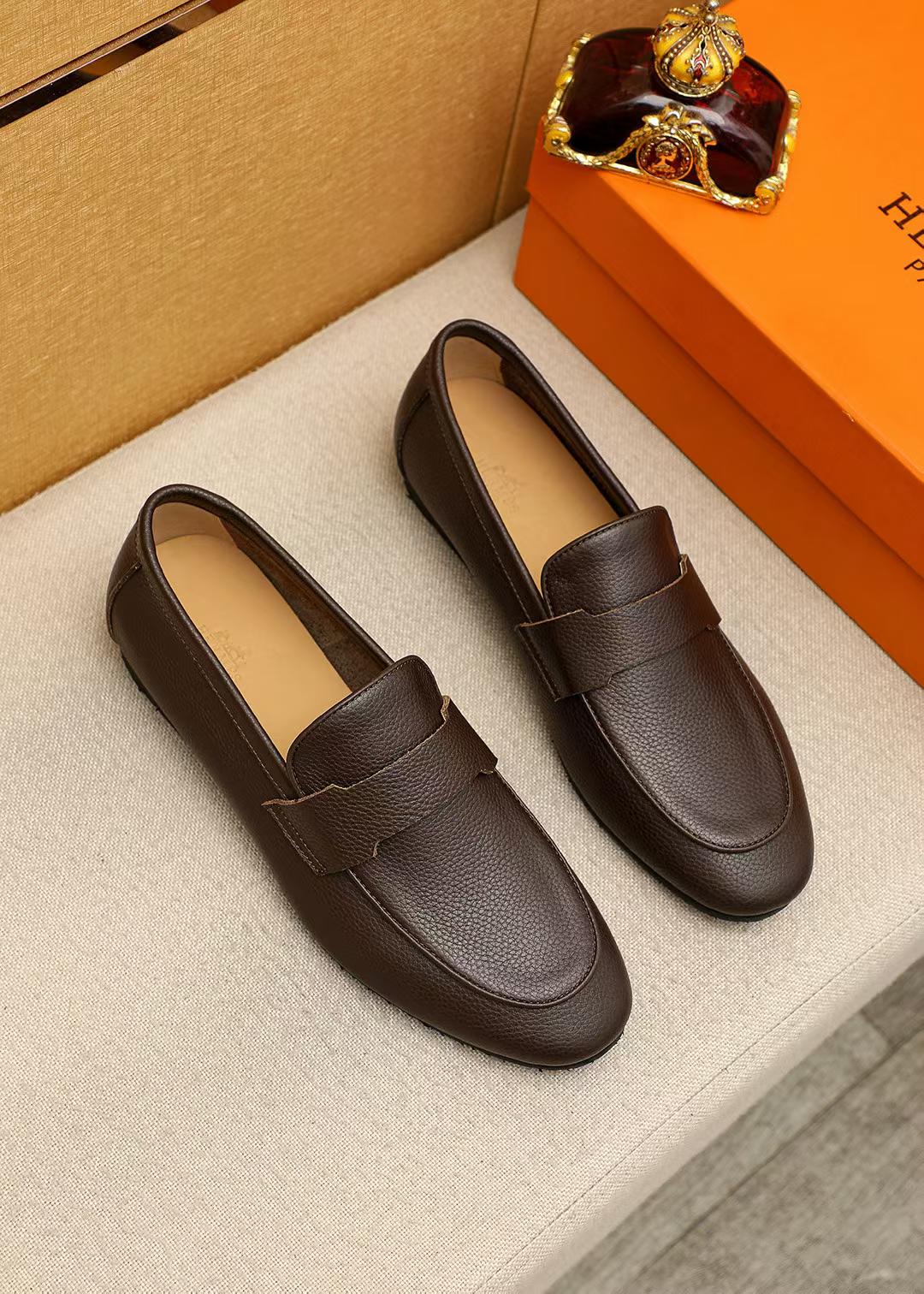 Premium Textured Leather Casual Shoes