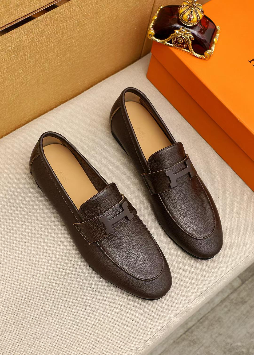 Premium Textured Leather Casual Shoes