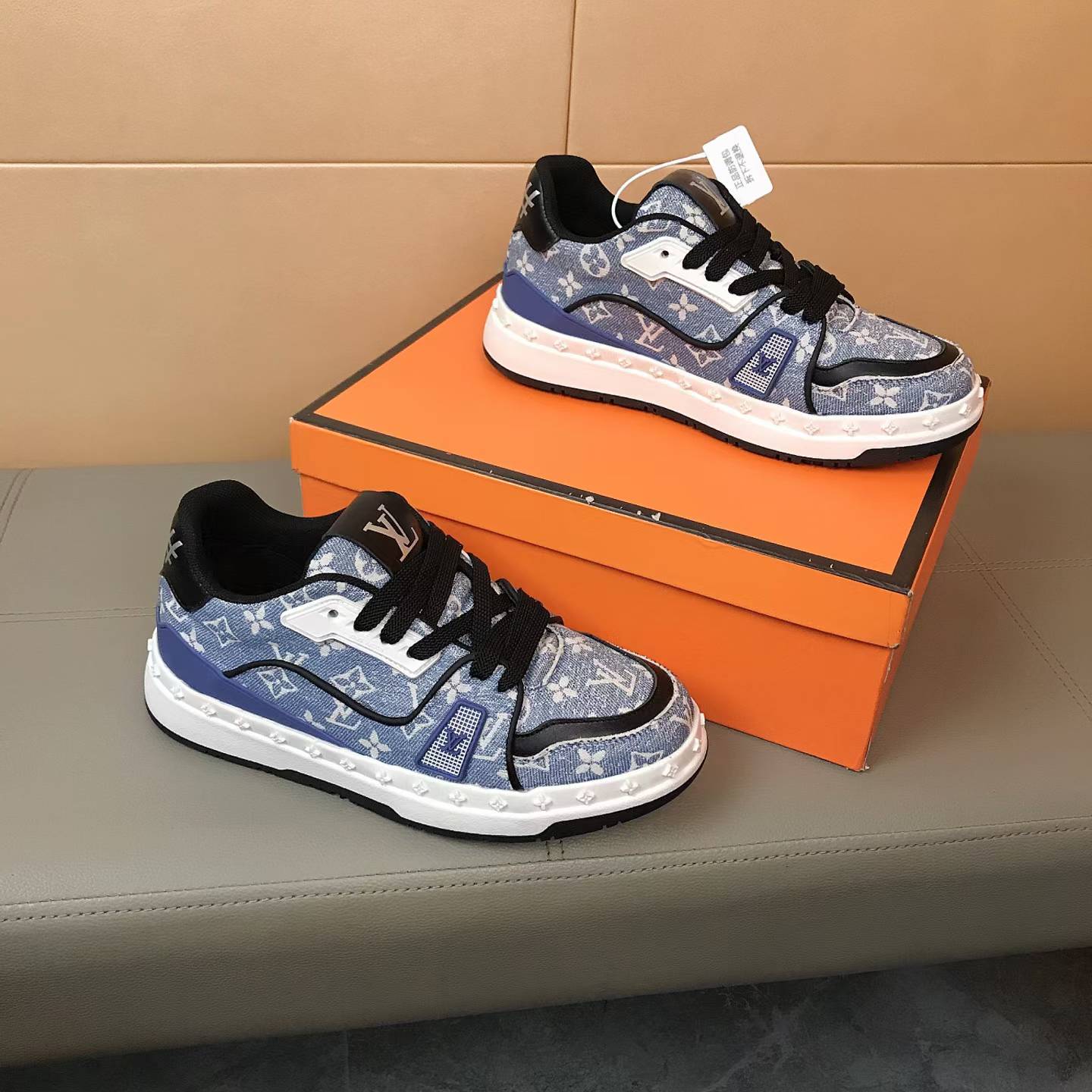 Premium Monogram Casual Sneakers