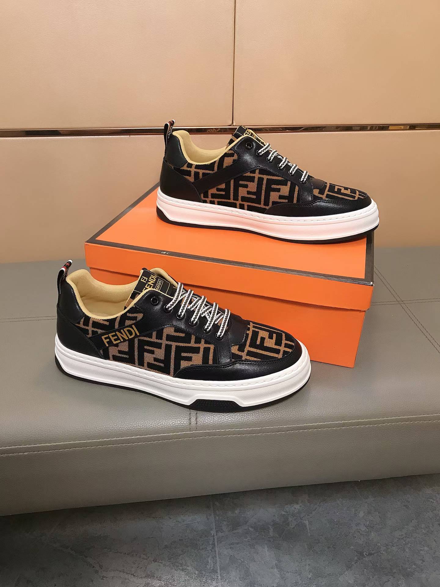 Premium Monogram Casual Shoes