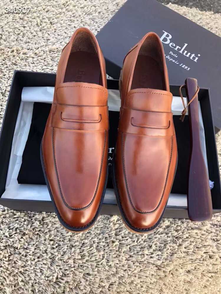 Hand-Finished Patina Leather Dress Shoes