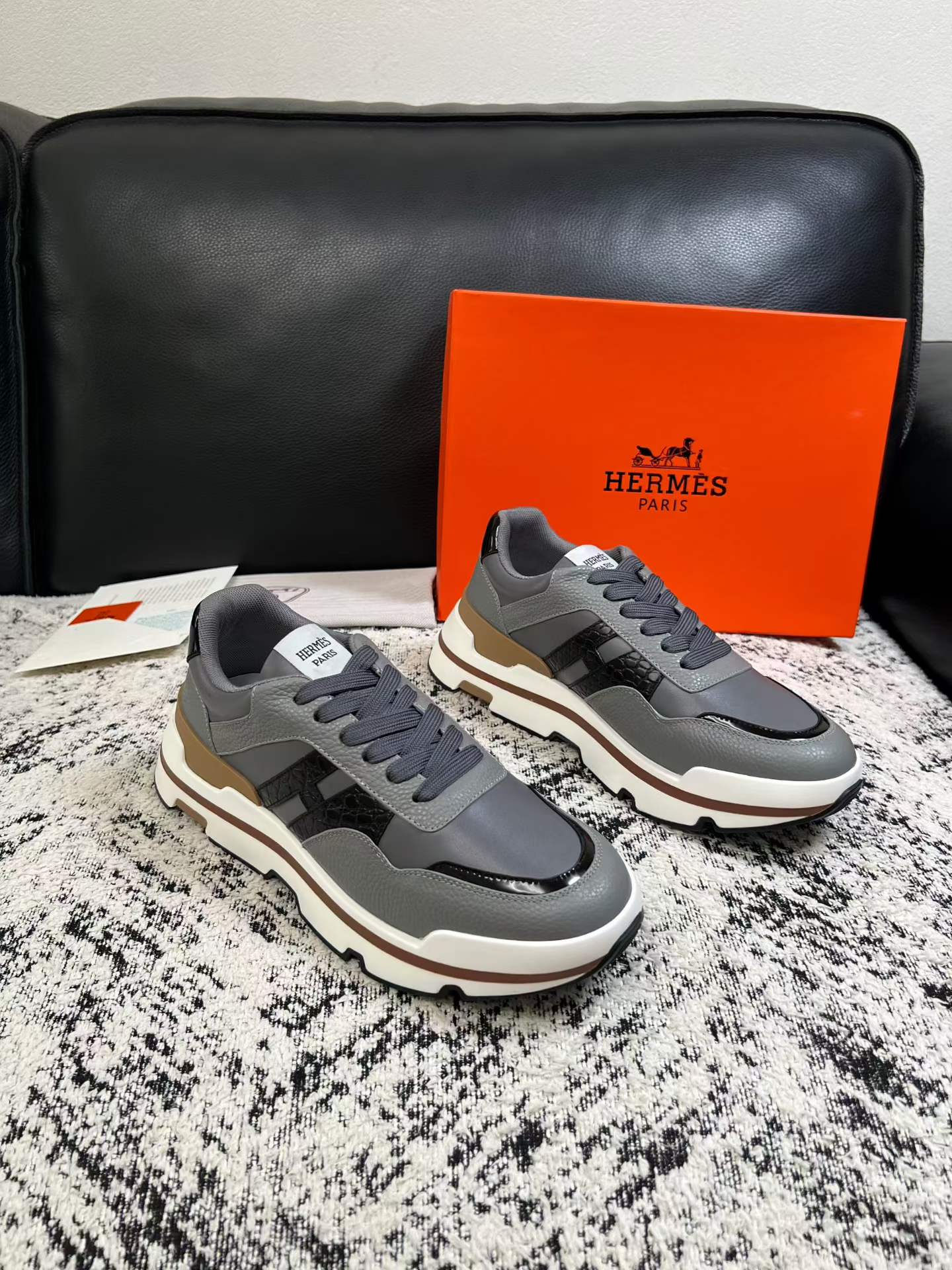 Premium Italian Leather Panel Shoes