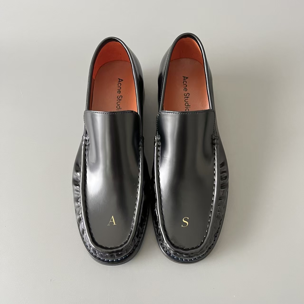 Premium Polished Leather Slip-On Loafers