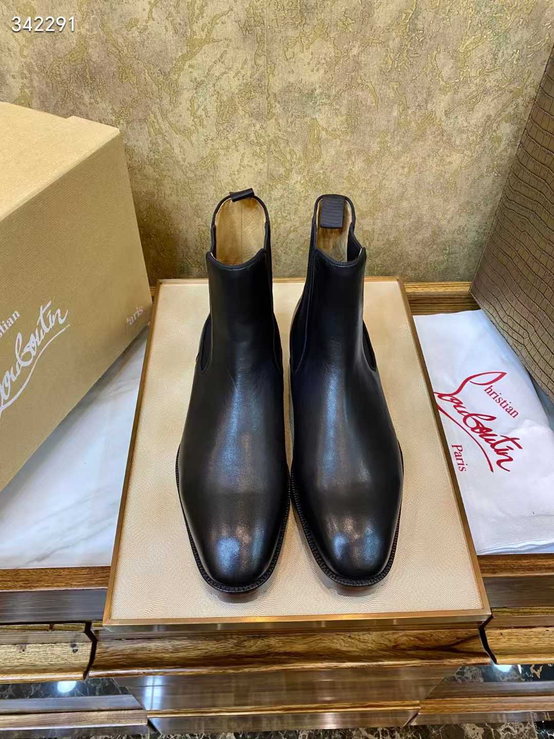 Premium Leather Red-Sole Sneakers