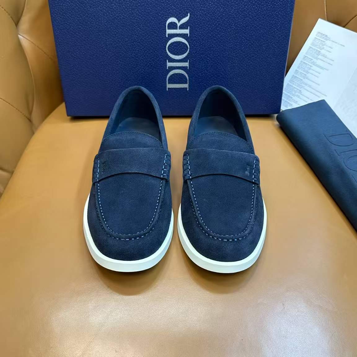 Premium Suede Calfskin Casual Loafers