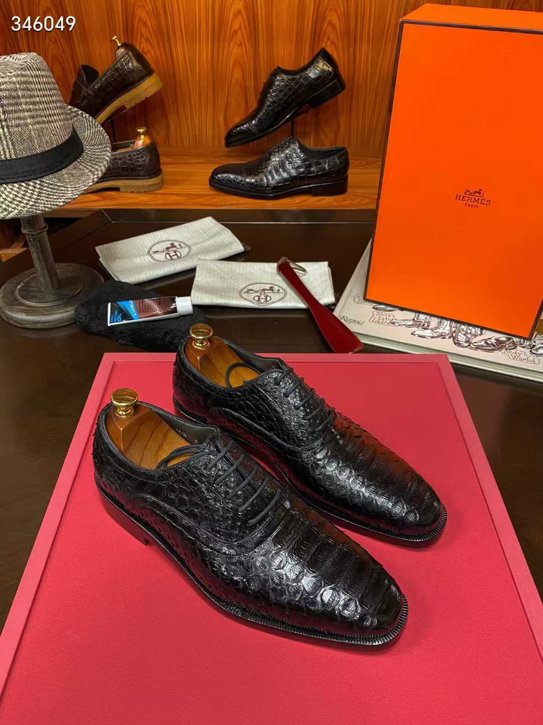 Premium Python Leather Goodyear-Welted Dress Shoes