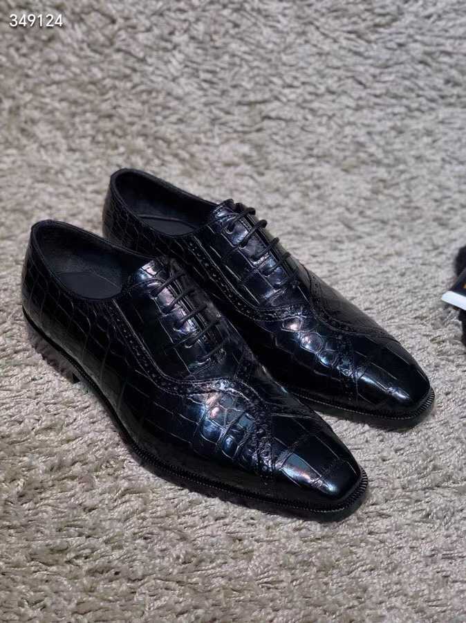 Premium Siam Crocodile Leather Handcrafted Dress Shoes