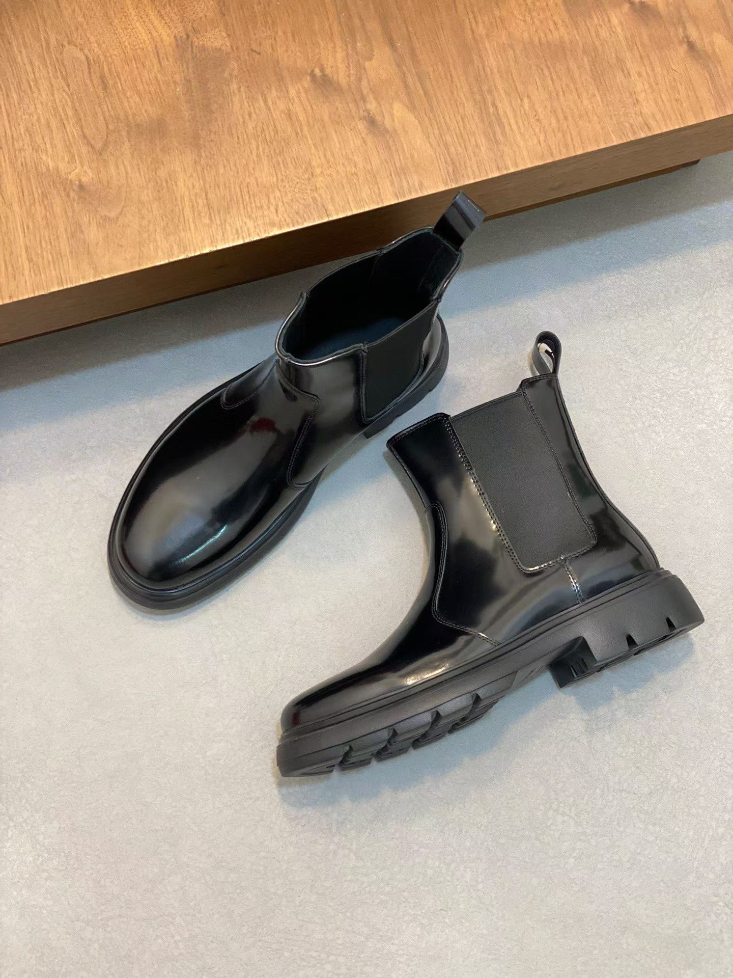 Premium Imported Leather High-Top Boots