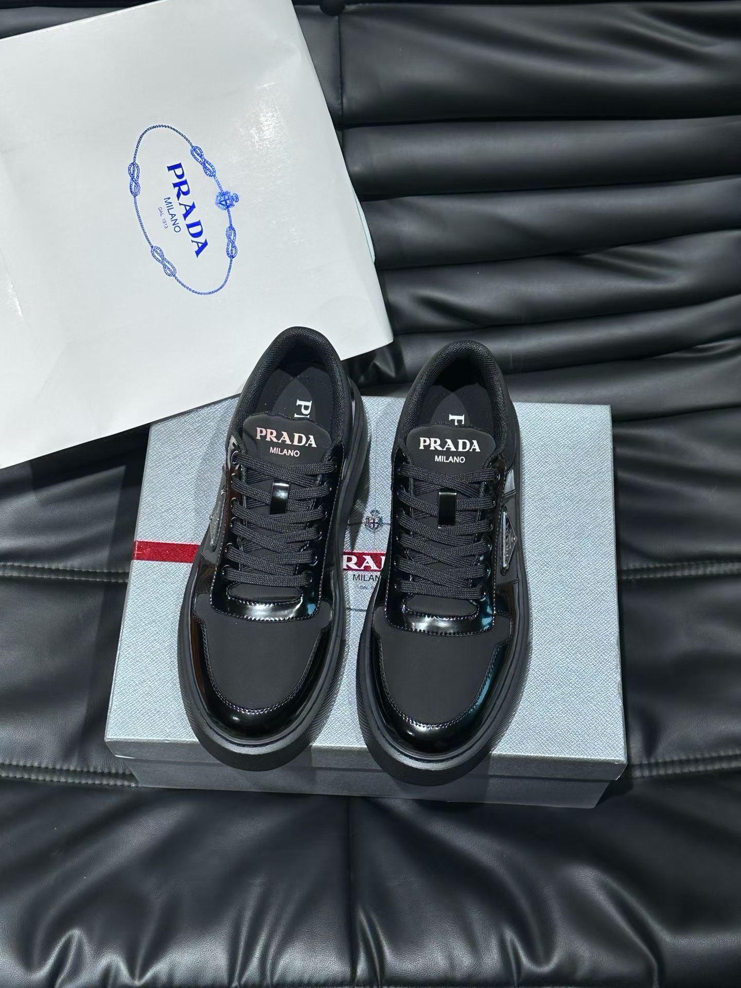 Premium Leather Platform Casual Sneakers