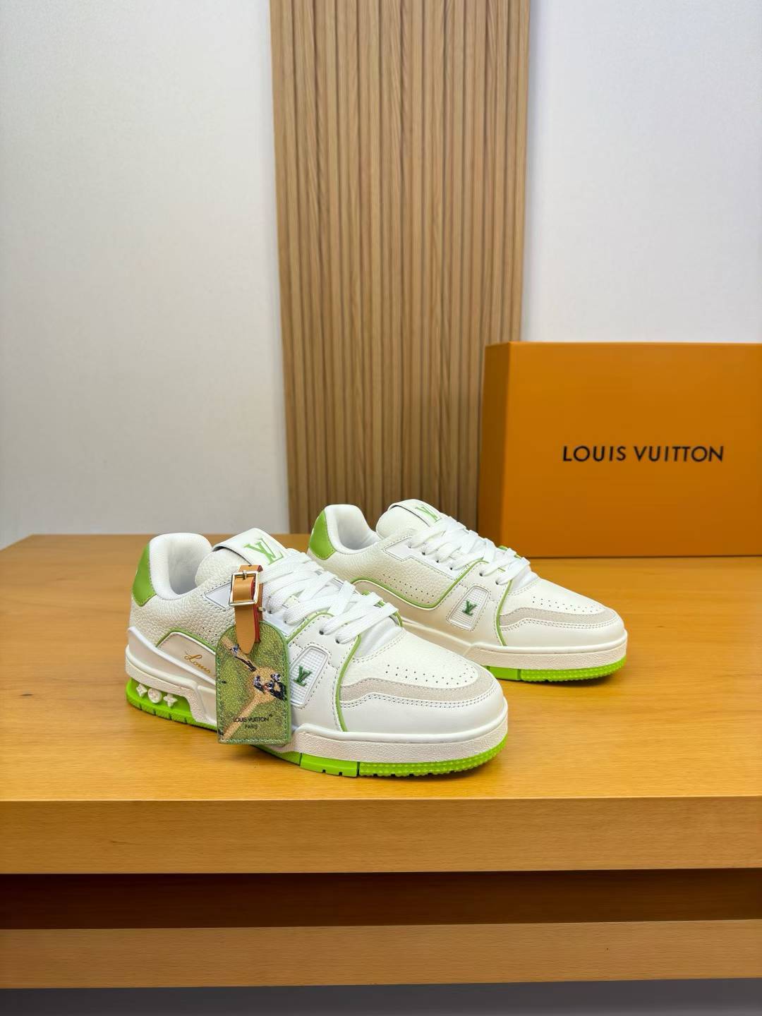 Premium Nappa & Grained Calfskin Casual Sneakers