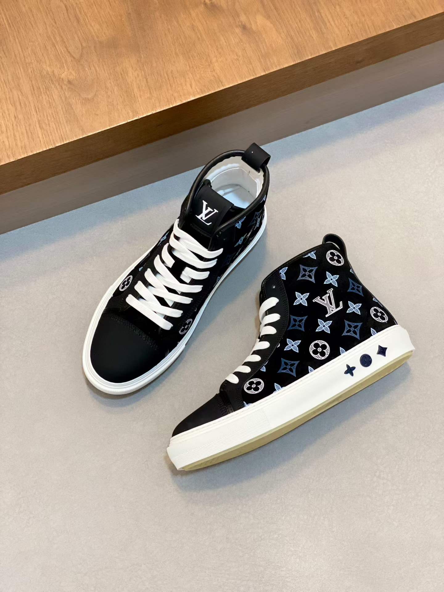 Premium Italian Calfskin High-Top Sneakers