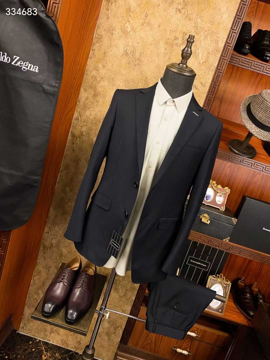 Premium Wool-Blend Two-Piece Suit