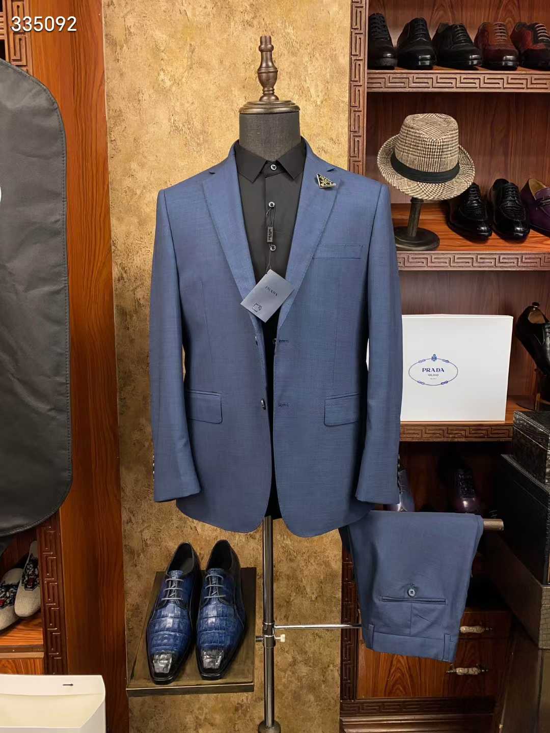 Azure Blue Tailored Two-Piece Suit