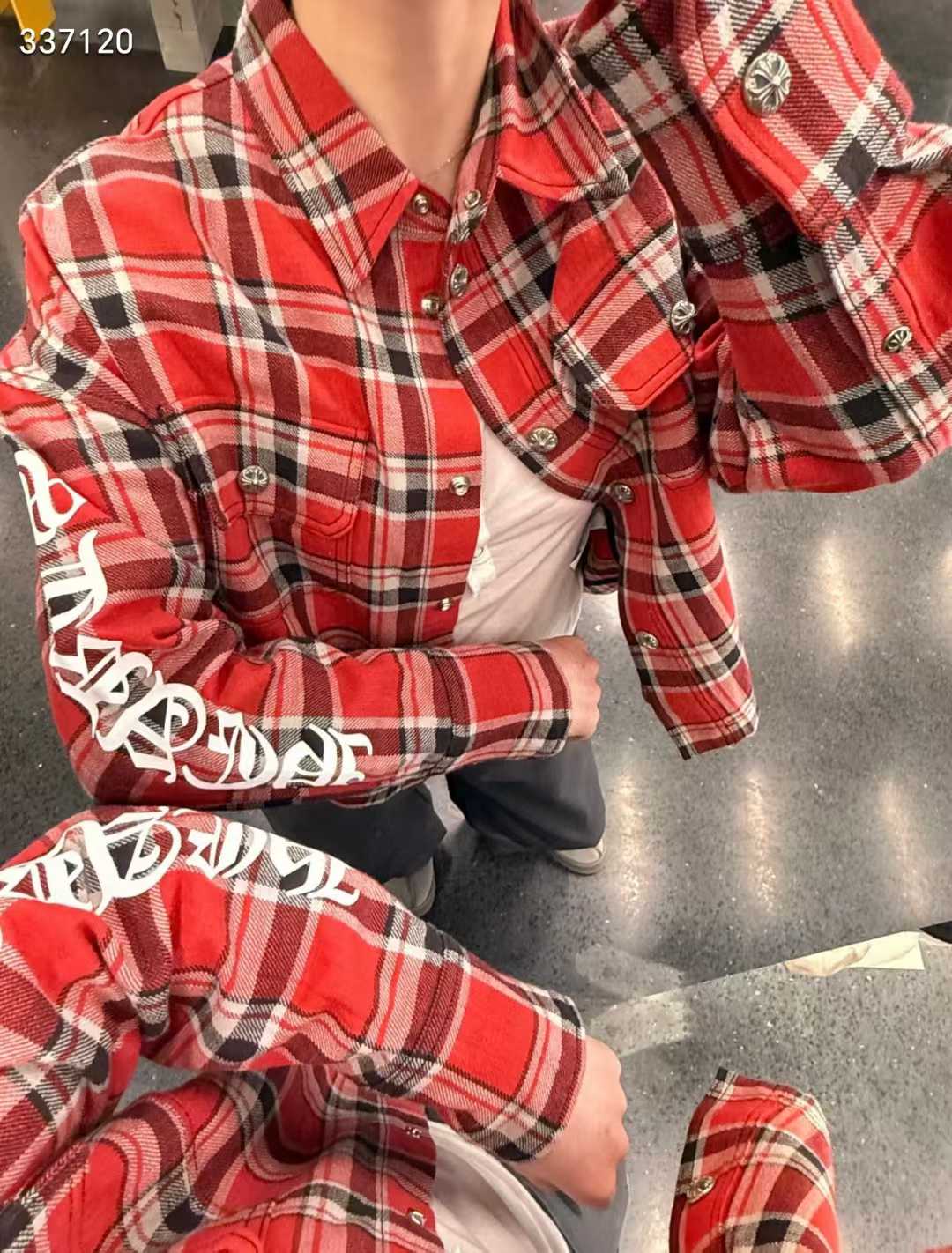 Plaid Wool-Blend Overshirt