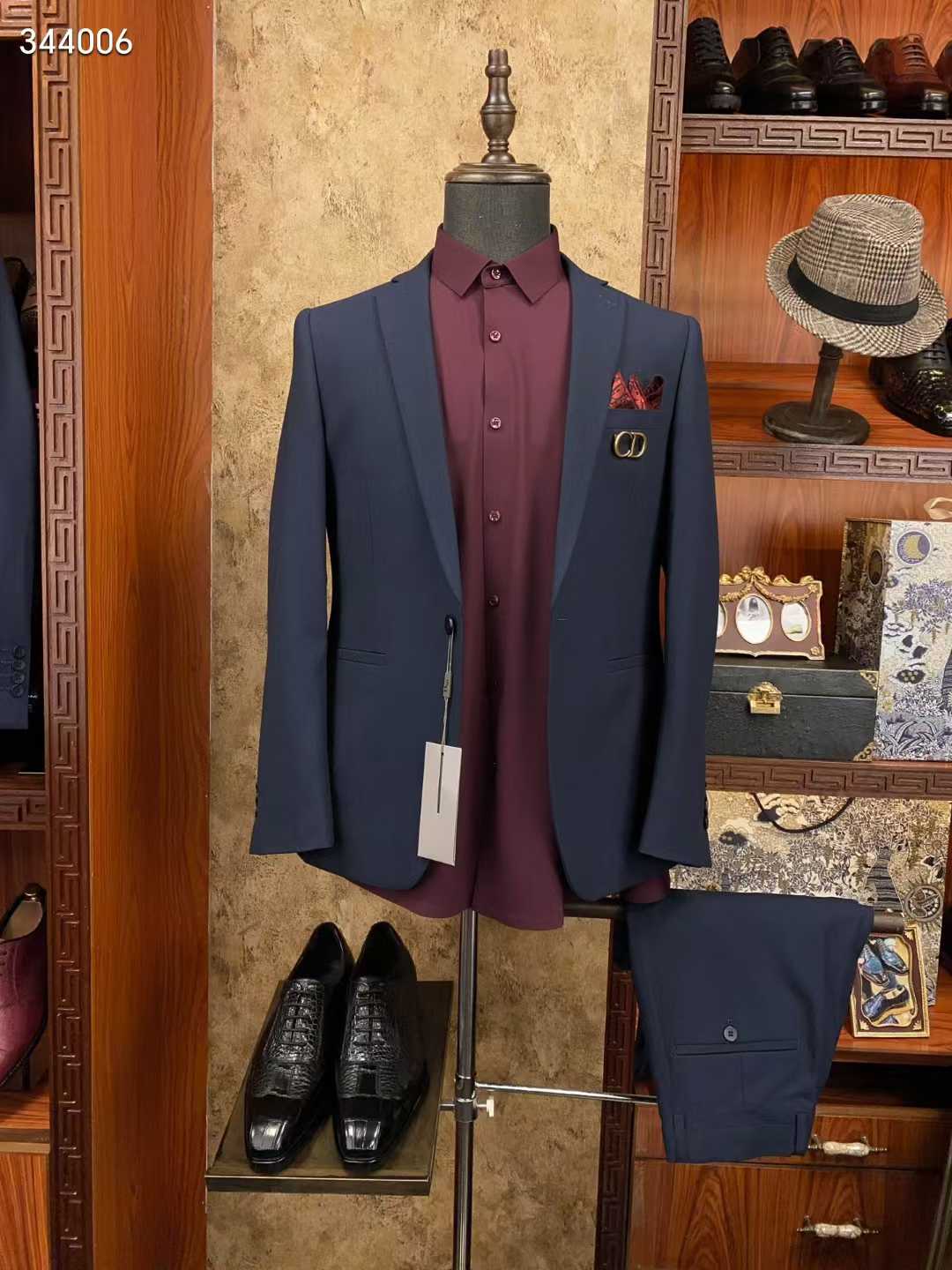 Premium Grey Two-Piece Tailored Suit