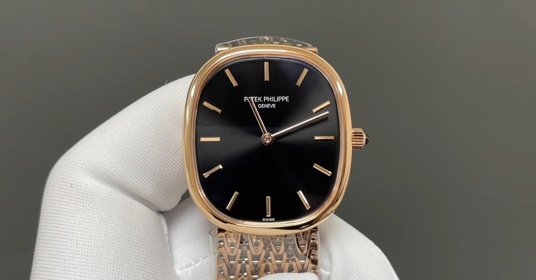 Rose Gold Cushion Dress Watch