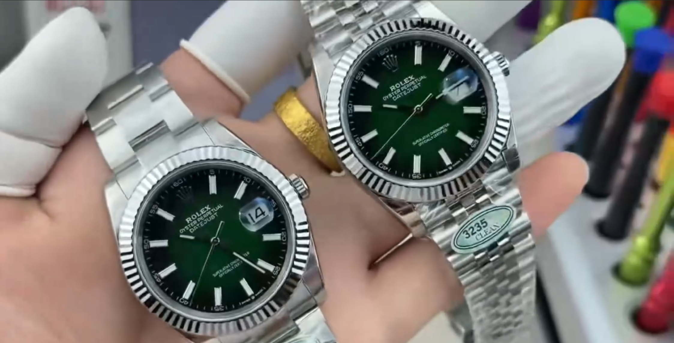 Emerald Green Classic Date Watch