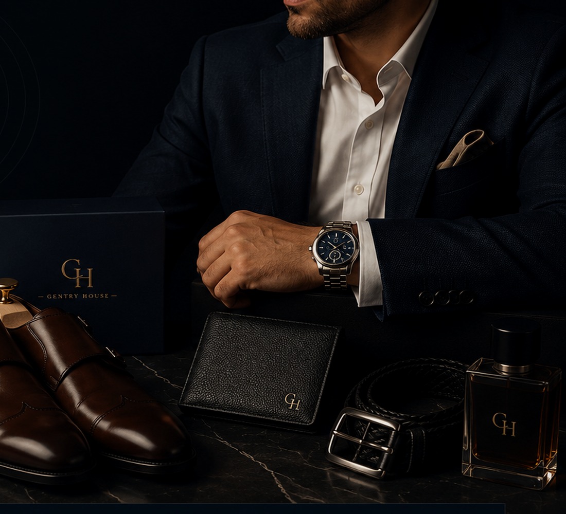 Gentry House menswear, footwear, watch and accessories editorial